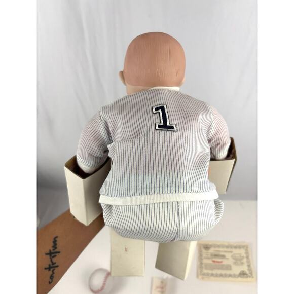 VTG Porcelain Doll Michael By Yolanda Bello Knowles China Company 1991 - Picture 15 of 16